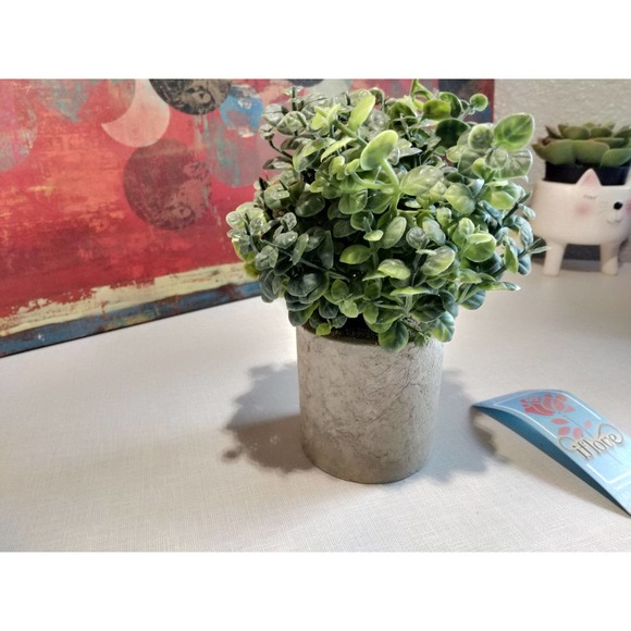 IFLOVE Cute Artificial Potted Plant 7" - Picture 1 of 5